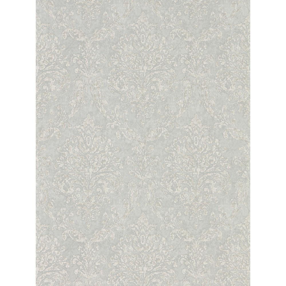 Riverside Damask Wallpaper 216289 by Sanderson in Dove Silver Grey